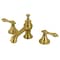 Kingston Brass KC7067AL Vintage 8" Widespread Bathroom Faucet, Brushed Brass KC7067AL - alternate 1